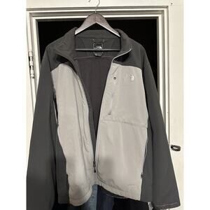 The North Face Mens Jacket Size XL Black Grey Euc Polyester Elastane￼ Full Zip